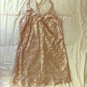 Gold sparkly dress